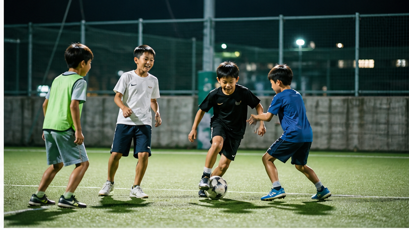 渋谷区世田谷区エリアのドリブル塾で仕掛ける小学生