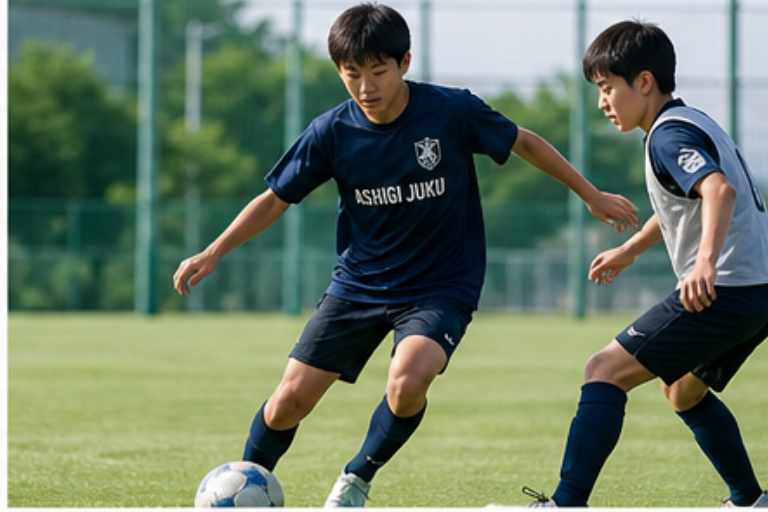 東京のサッカースクールで保護者が見守る様子